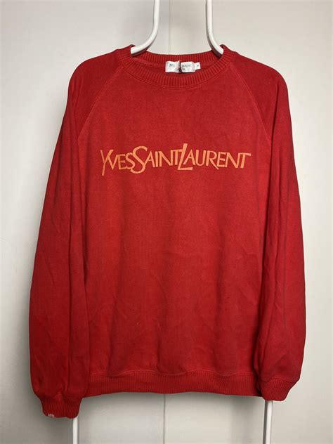 vintage ysl sweatshirt|yves saint laurent sweatshirt vintage.